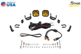 Diode Dynamics SS3 LED Bumper 1 1/2 In Roll Bar Kit Max - White Combo (Pair) - DD7657