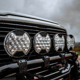 KC HiLiTES SlimLite 8in. LED Light Shield SAE Driving (Shield Only) - Clear - 5209