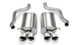 Corsa 2005-2007 Chevrolet Corvette C6 6.0L V8 Polished Sport Axle-Back Exhaust - 14169