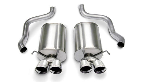 Corsa 2005-2007 Chevrolet Corvette C6 6.0L V8 Polished Sport Axle-Back Exhaust - 14169