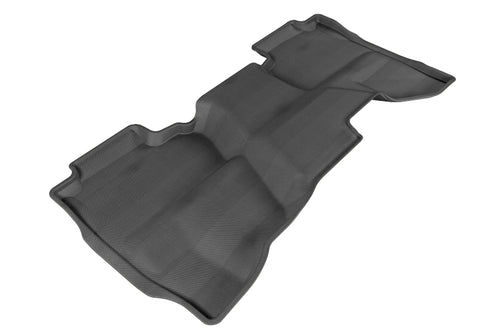 3D MAXpider 2014-2019 Chevrolet/GMC Silverado Double Cab Kagu 2nd Row Floormats - Black - L1CH03921509