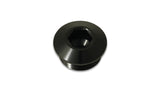 Vibrant Aluminum -16AN ORB Slimline Port Plug w/O-Ring - Anodized Black - 10996