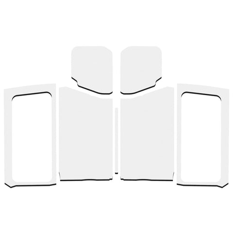 DEI 18-23 Jeep Wrangler JL 2-Door Boom Mat Complete Headliner Kit - 7 Piece - Gray - 50282