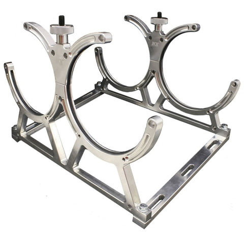 Nitrous Express Billet Bracket for Dual 10 Or 15lb N2O Bottle Incl Floor Mounts - 11108D