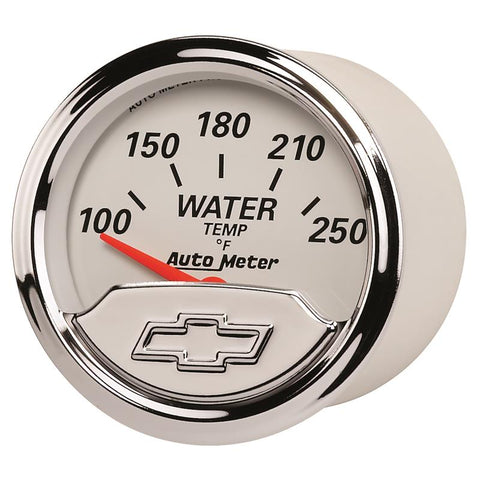 Autometer Chevy Vintage 2in 100-250 Deg F Short Sweep Electronic Water Temp Gauge - 1337-00408