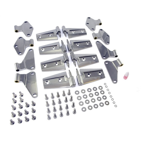 Rugged Ridge 07-18 Jeep Wrangler JKU Stainless Steel Door Hinge Kit - 11111.21