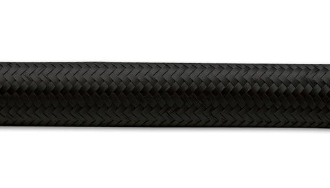 Vibrant -6 AN Black Nylon Braided Flex Hose (10 foot roll) - 11966