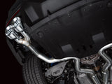 AWE 2024 Ford Mustang Dark Horse S650 RWD Track Edition Cat-Back Exhaust w/ Quad Chrome Silver Tips - 3020-42375