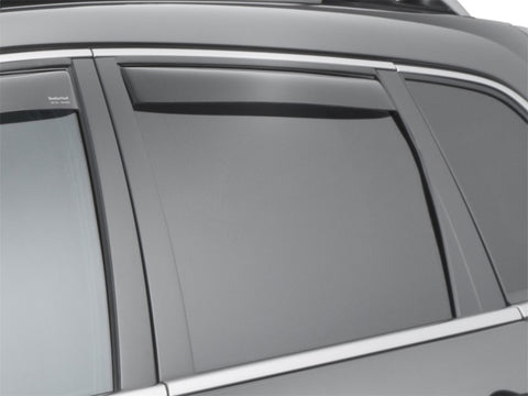 WeatherTech 14+ Jeep Cherokee Rear Side Window Deflectors - Dark Smoke - 81741