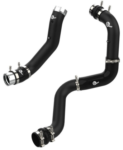 aFe BladeRunner Black 3in Aluminum Charge Pipe Kit 20-21 GM Diesel Trucks V8-6.6L (td) L5P - 46-20444-B