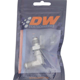 DeatschWerks 6AN Male Flare To 6AN Male Flare Bulkhead Adapter 90-Degree (Incl. Nut) - 6-02-0710