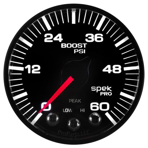 Autometer Spek-Pro 52.4mm 0-60 PSI Digital Stepper Motor Boost Gauge - P304328
