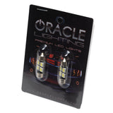 Oracle 33MM 4 LED 3-Chip Festoon Bulbs (Pair) - Cool White - 5203-001