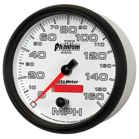 Autometer Phantom II 5in Electrical Programmable Speedometer 150MPH - 7589