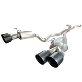 Kooks 10-15 Chevy Camaro SS/ZL1/1LE 3in Cat Back w/ 4in Slash Cut Black Tips - 22504280