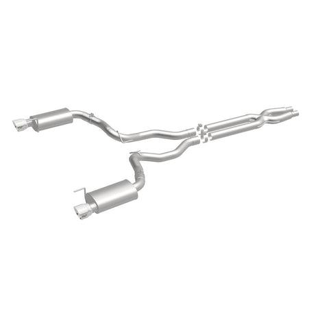 MagnaFlow Cat Back, SS, 3in, Street, Dual Split Polished 4.5in Tips 2015 Ford Mustang GT V8 5.0L - 19100