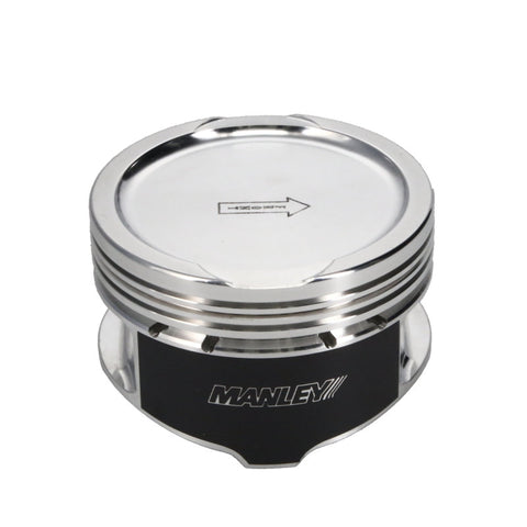 Manley Ford Modular 4.6L 3 Valve 3.700in Bore 1.200in CD -18cc Dish Piston Set - 595570C-8
