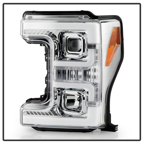 Spyder Ford F-250/F-350/F450 Super Duty 17-18 Projector Headlights Chrome PRO-YD-FS17-SBSEQ-C - 5086273