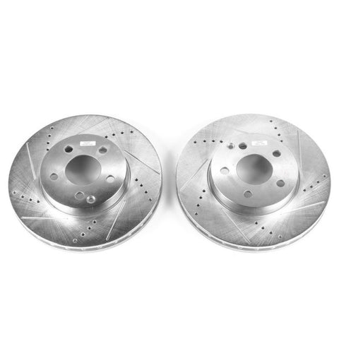 Power Stop 03-09 Mercedes-Benz E320 Front Evolution Drilled & Slotted Rotors - Pair - EBR697XPR