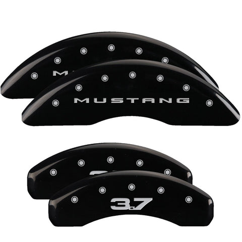 MGP 2 Caliper Covers Engraved Front Oval Logo/Ford Yellow Finish Blk Char 2004 Ford Focus - 10214FFRDYL