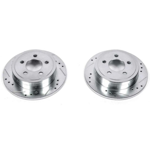 Power Stop 03-07 Jeep Liberty Rear Evolution Drilled & Slotted Rotors - Pair - AR8768XPR