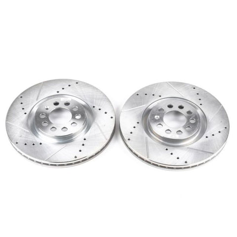 Power Stop 99-06 Audi TT Front Evolution Drilled & Slotted Rotors - Pair - EBR646XPR