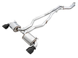 AWE Tuning 2020 Toyota Supra A90 Non-Resonated Touring Edition Exhaust - 5in Diamond Black Tips - 3020-33072