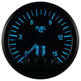 Autometer Stack 52mm 0-15 PSI 1/8in NPTF Male Pro-Control Fuel Pressure Gauge - Black - ST3504