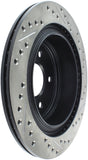StopTech 03-05 350Z / 03-04 G35 / 03-05 G35X SportStop Slotted & Drilled Rear Right Rotor - 127.42077R