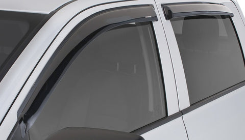 Stampede 2019 Chevy Silverado 1500 Double Cab Pickup Tape-Onz Sidewind Deflector 4pc - Smoke - 6010-2