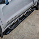 Westin 2019 Chevrolet Silverado Double Cab w/ 6.5in Bed PRO TRAXX 5 W2W Oval Nerf Step Bars - Black - 21-534715