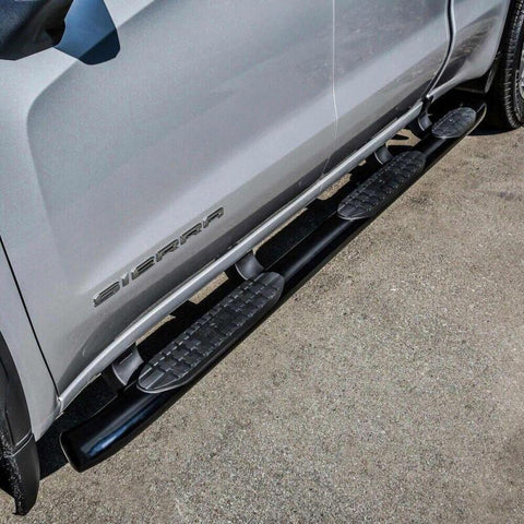Westin 2019 Chevrolet Silverado Double Cab w/ 6.5in Bed PRO TRAXX 5 W2W Oval Nerf Step Bars - Black - 21-534715