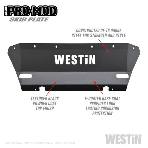 Westin 15-20 Chevrolet Colorado Pro-Mod Skid Plate - Tex. Blk - 58-71155