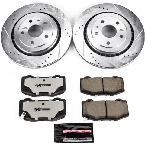 Power Stop 16-18 Cadillac ATS Rear Z26 Street Warrior Brake Kit - K7045-26