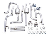 AWE Tuning 4th Gen GM 1500 6.2L 0FG Catback Split Rear Exit (w/ Bumper Cutouts) - Quad Chrome Tips - 3015-42203