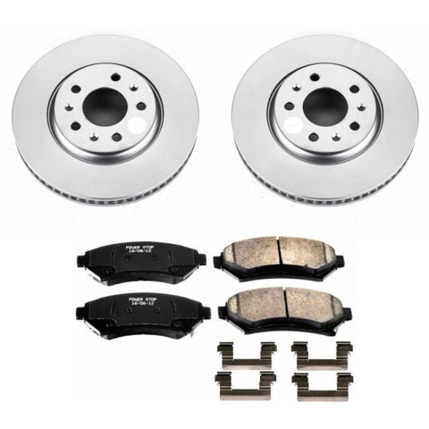 Power Stop 2004 Cadillac Seville Front Z17 Evolution Geomet Coated Brake Kit - CRK2975