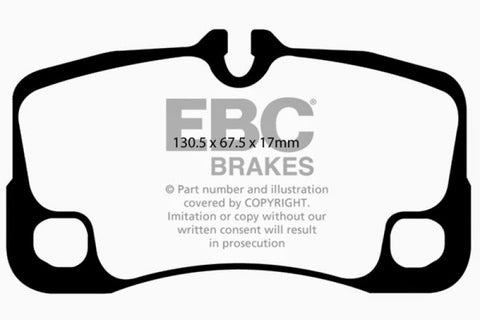 EBC 07-09 Porsche 911 (997) Greenstuff Rear Brake Pads - DP21930