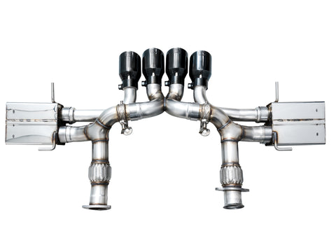 AWE Tuning 2023 C8 Corvette Z06 SwitchPath Cat-Back Exhaust - Diamond Black Tips - 3025-43906