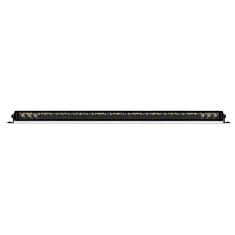 Go Rhino Xplor Blackout Combo Series Sgl Row LED Light Bar w/Amber (Side/Track Mount) 31.5in. - Blk - 751653212CSS