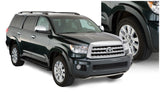 Bushwacker 08-15 Toyota Sequoia OE Style Flares 4pc Fits w/ Factory Mudflap - Black - 30912-02