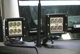 Fishbone Offroad 2021+ Ford Bronco Light Brackets - Black - FB21350