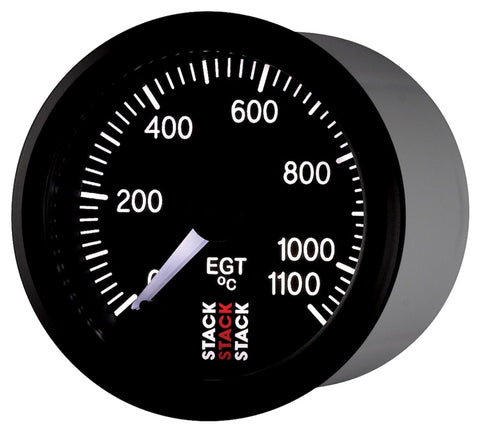 Autometer Stack 52mm 0-1100 Deg C Pro Stepper Motor Exhaust Gas Temp Gauge - Black - ST3313