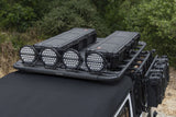 Go Rhino Xplor Blackout Series Round LED Sgl Driving Kit w/DRL (Surface/Thread Stud Mnt) 9in. - Blk - 751700911DRS