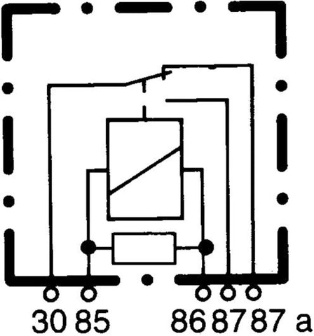 Hella Relay Micro Iso 5 Pole 12V Spst Res - 965453041