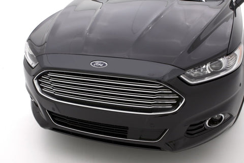 AVS 13-16 Ford Fusion (Grille Fascia Mount) Aeroskin Low Profile Acrylic Hood Shield - Smoke - 320043