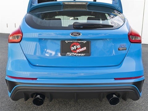 aFe Takeda 3in 304 SS Axle-Back Exhaust System w/ Black Tip 16-18 Ford Focus RS 2.3L (t) - 49-33104-B
