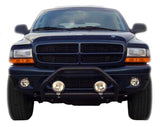 AVS 97-04 Dodge Dakota (Behind Grille 3 Pc) High Profile Bugflector II Hood Shield - Smoke - 25923