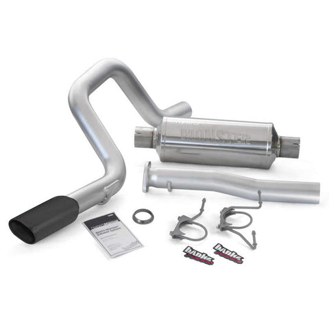 Banks Power 07-14 Toyota 4.0 FJ Cruiser Monster Exhaust Sys - SS Single Exhaust w/ Obround Black Tip - 48142-B
