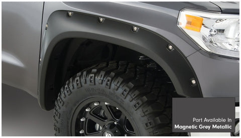 Bushwacker 16-18 Toyota Tundra Fleetside Pocket Style Flares 4pc - Magnetic Grey - 30918-63