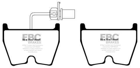 EBC 2018+ Audi TT RS Quattro 2.5L Turbo Bluestuff Front Brake Pads - DP51513/3NDX